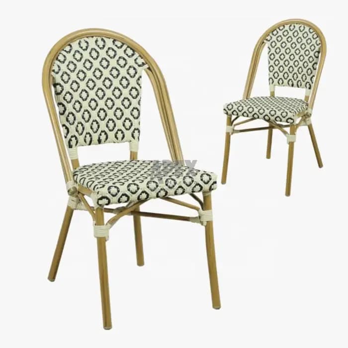 Chaise de jardin empilable en rotin