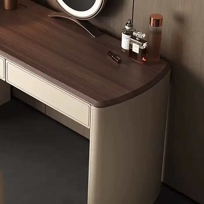 Commode de chambre à coucher nordique moderne, tiroirs de rangement, Table de maquillage en bois de luxe, miroir Led, meubles Mesa pour femmes