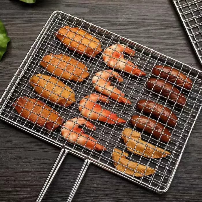 Mir à griller pour barbecue, filet pour steak, viande, poisson, légumes