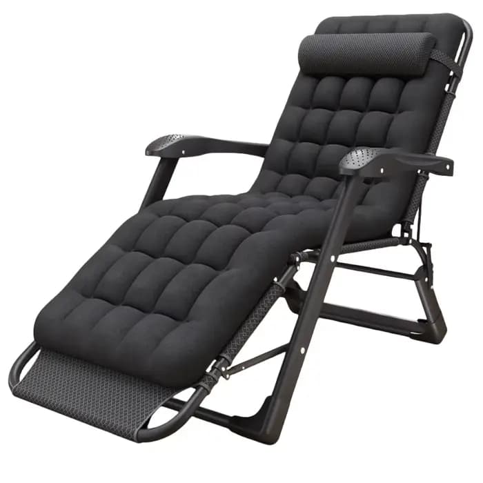 Chaise lune confortable pliable pour l'extérieur