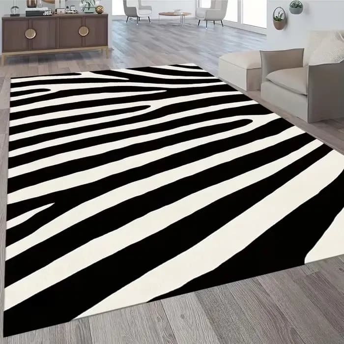 Tapis gris à lignes radiales motif pissenlit, moderne, abstrait, antidérapant, doux, minimaliste, pour salon, chambre, bureau, décoration intérieure