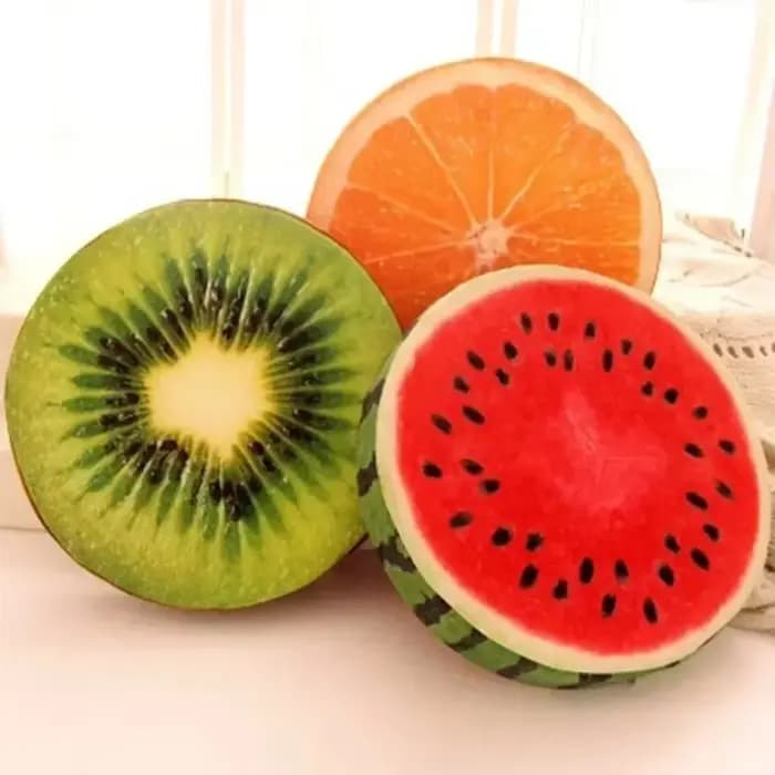 Coussin de siège rond en forme de fruit pour chaise de jardin