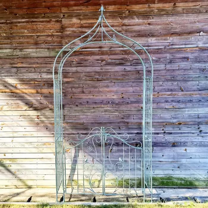 Arche de jardin décorative en fer forgé, en métal, pour l'extérieur