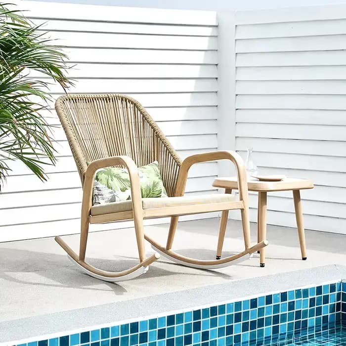 Chaise à bascule de patio de loisirs