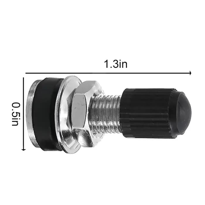 Valve de roue de moto 32mm, 2 pièces, pour moto, Scooter, vélo, Quad, Tubeless, Valve de pneu de montagne, capuchon anti-poussière, usage général