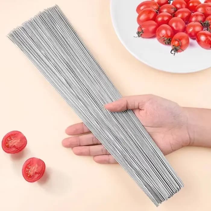 Brochettes de Barbecue réutilisables en acier inoxydable