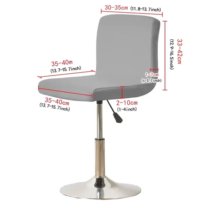 Housses de chaise à dossier court imperméables