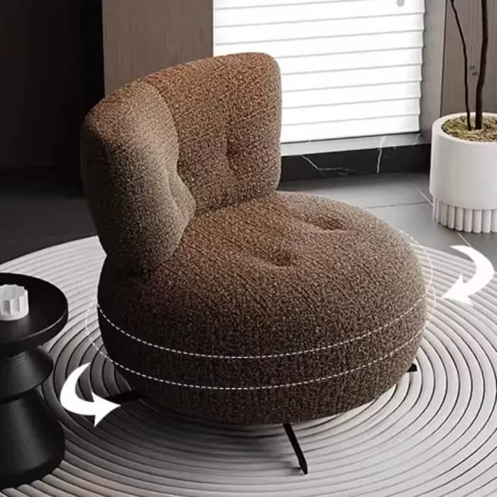 Fauteuil pivotant moderne et minimaliste de luxe