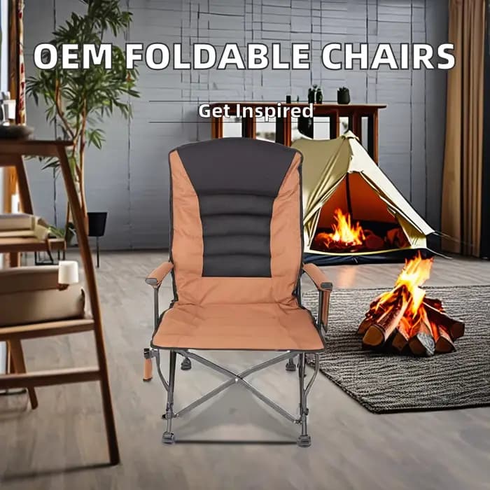 Chaise inclinable Portable avec porte-gobelet