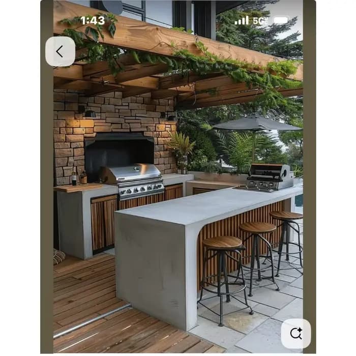 Cuisine extérieure avec armoire BBQ en acier inoxydable de qualité supérieure