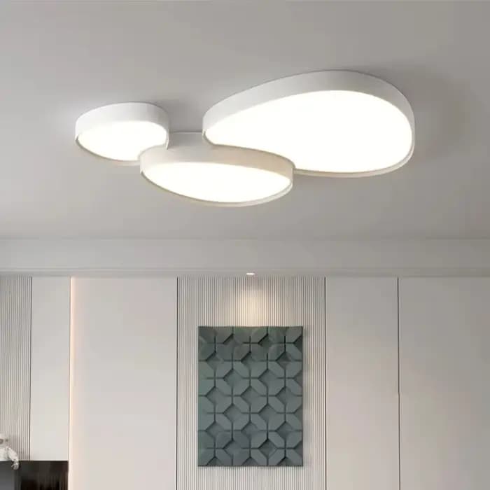 Plafonnier Led au design moderne et simple, luminaire décoratif d'intérieur, idéal pour un salon, une cuisine, un balcon ou une chambre à coucher
