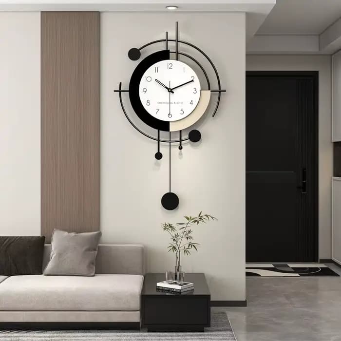 Horloge murale moderne Simple salon silencieux luxe créatif boîtier en métal Groot nordique chambre horloges murales idées cadeaux décor à la maison