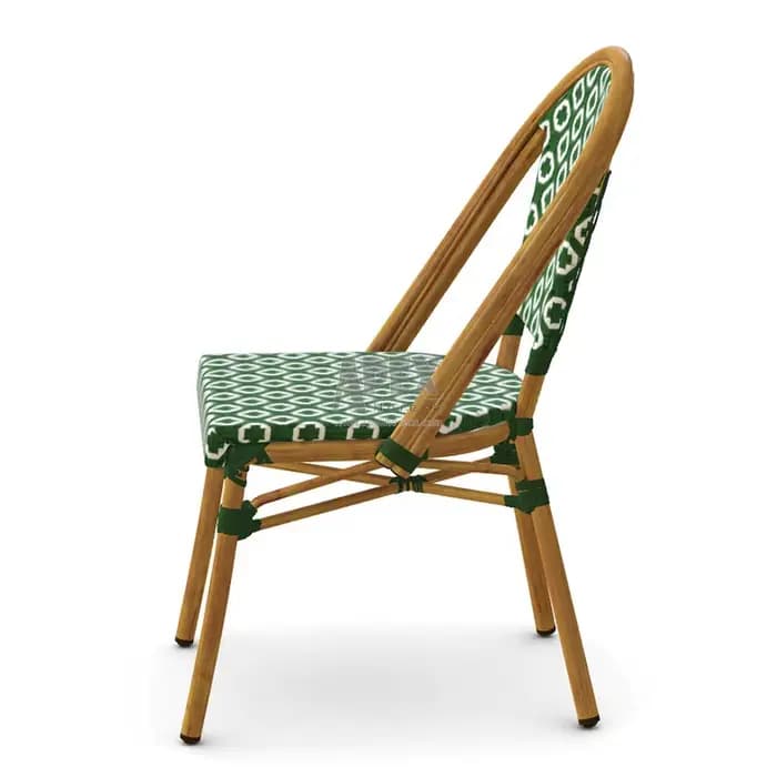 Chaise de jardin empilable en rotin