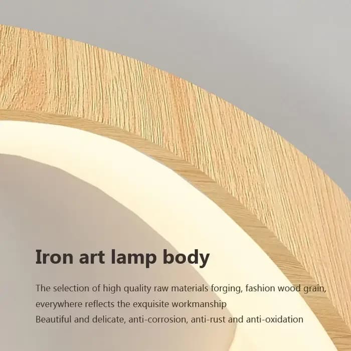Plafond moderne à LEDs en bois pour chambre salon salle à manger étude balcon lustre intérieur décor à la maison luminaires Lustre