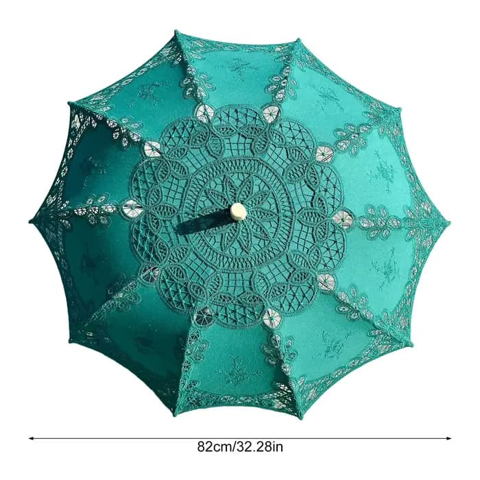 Parasol brodé en dentelle