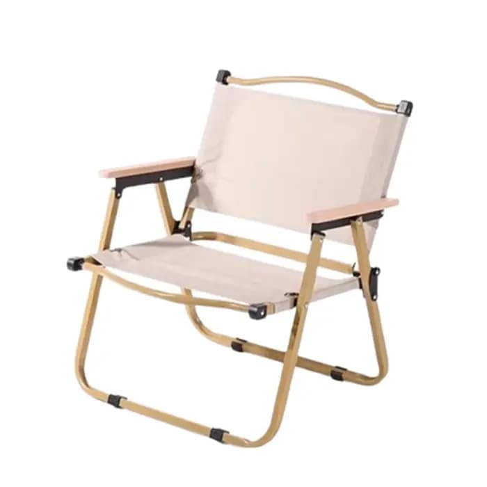 Bras en bois Chaise pliante extérieur unique Camping pêche