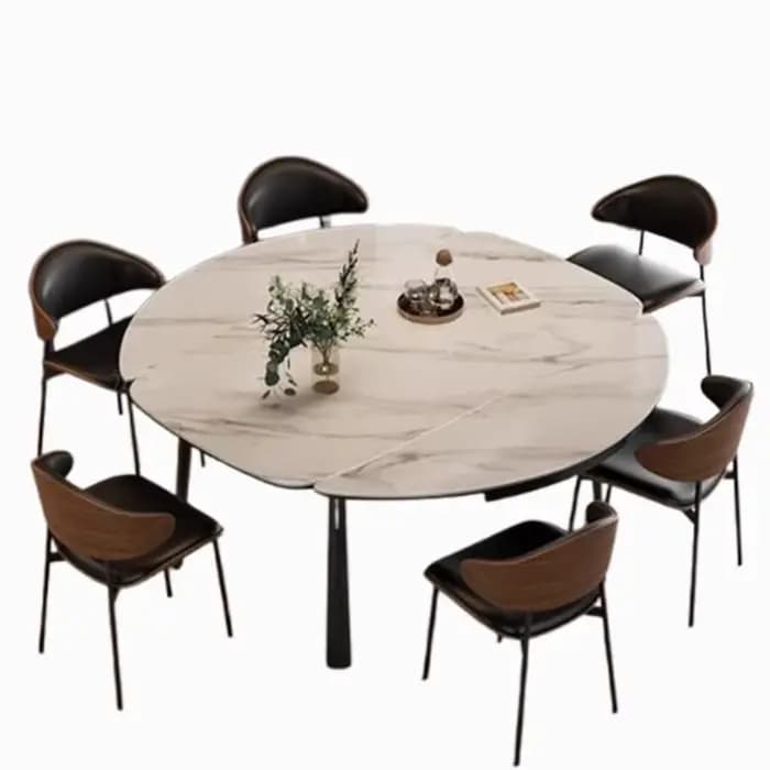 Table à manger moderne extensible pliante ensembles De salon 6 personnes