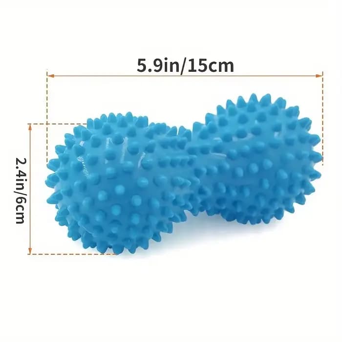 Boule de Massage aux arachides, rouleau de Massage des pieds, boule de Massage des tissus profonds, poignée d'entraînement pour Fascia plantaire, épaules, cou et dos