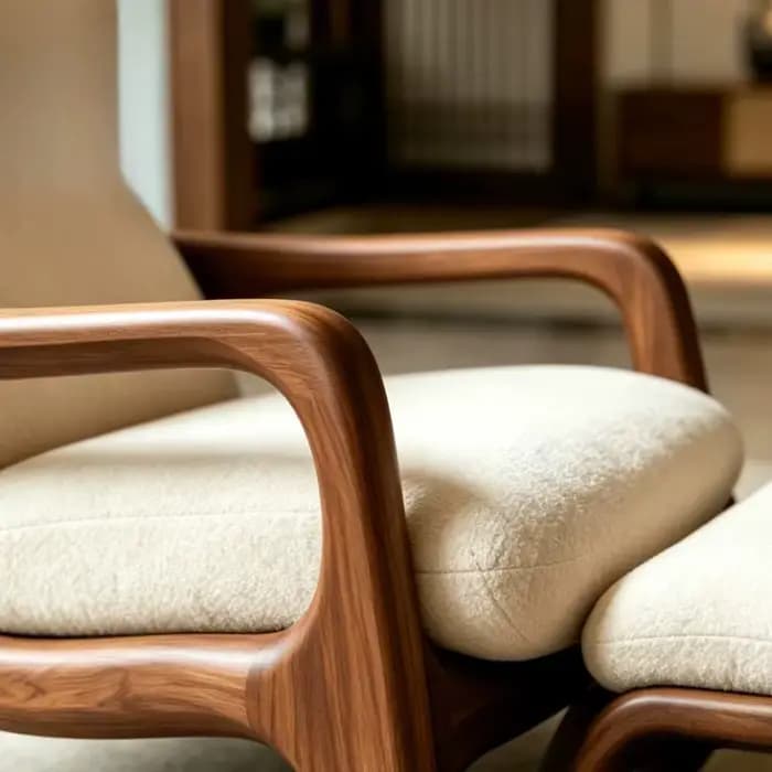 Fauteuil de salon en bois