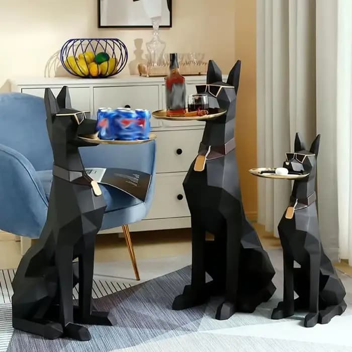 Tables d'appoint rondes noires