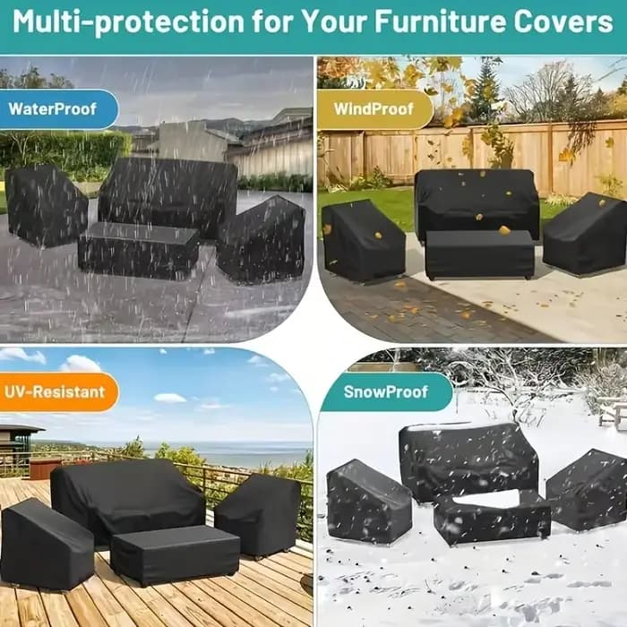 4 pièces/ensemble housses de meubles de Patio