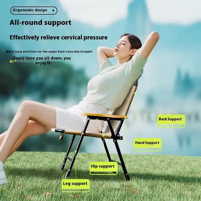 Gianxi Outdoor Foldable Chair Portable Kemet