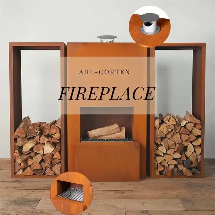foyer carré foyer de barbecue extérieur foyer rectangulaire extérieur foyer