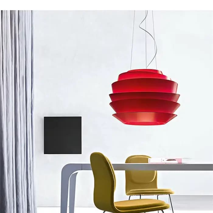 Le Soleil-Lampe LED Suspendue Blanche Ronde, Design poumons, Luminaire Décoratif d'Nik, Idéal pour une Chambre à Coucher ou un Salon