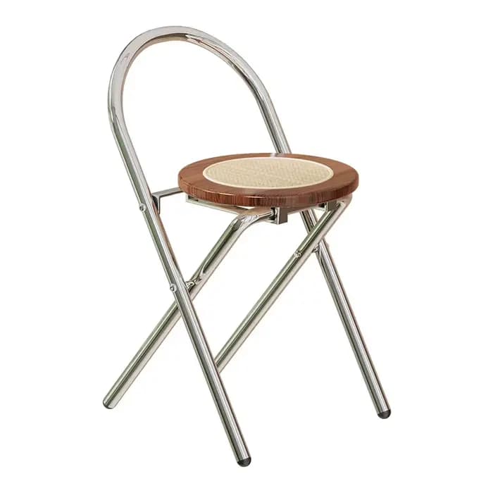 Chaise de balcon vintage pliable en rotin