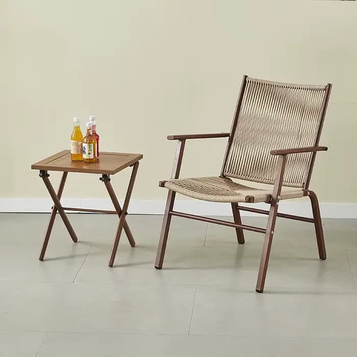 Combinaison table et chaise d'extérieur pour balcon
