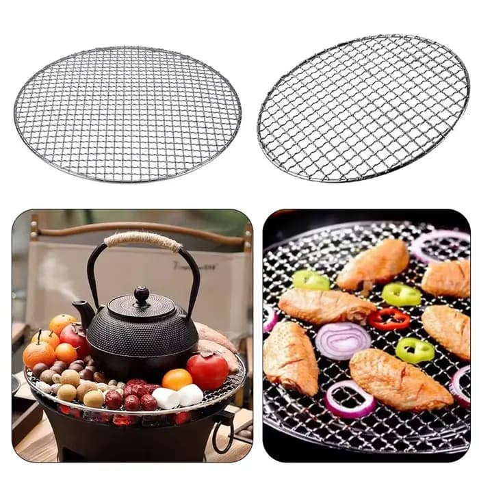 Nouvelles grilles de cuisson rondes antiadhésives réutilisables pour barbecue