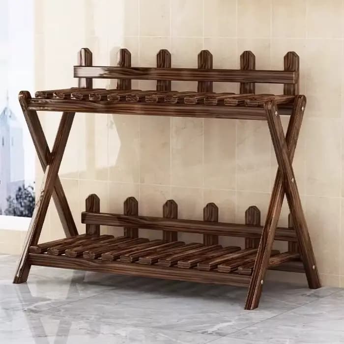 Étagère à plantes décorative en bois