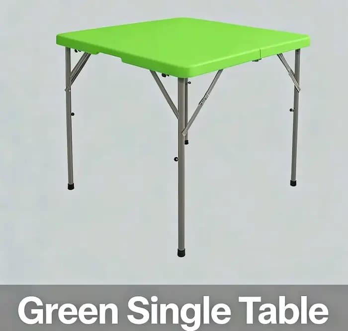 Table pliante moderne minimaliste en plastique soufflé