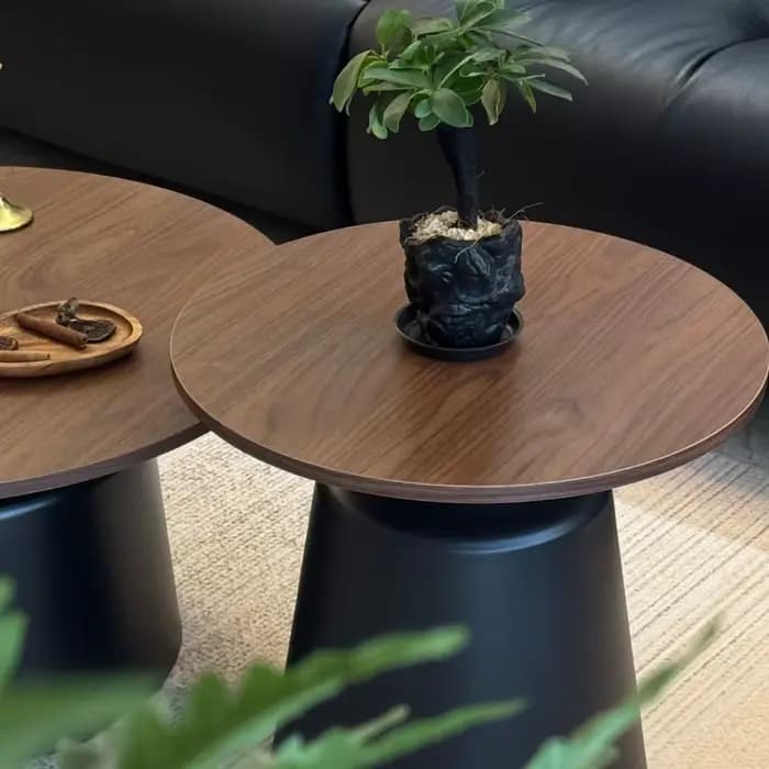 Table basse au sol esthétique, ornements anciens, Design de Magazine, Table basse ronde Unique, meubles de maison