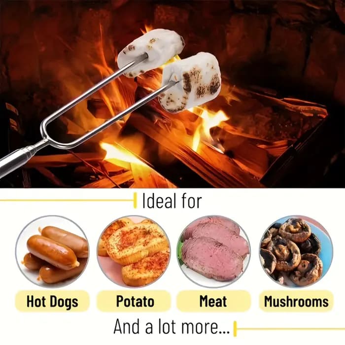 Fourchettes de Barbecue télescopiques réglables