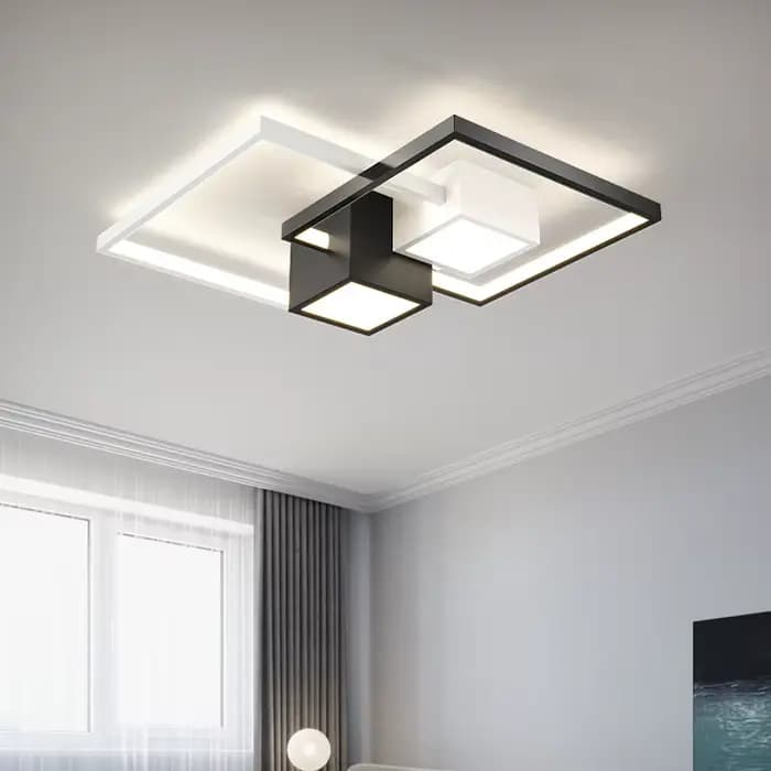 Lampes de salon plafond moderne à LEDs lustre lumière pour salle à manger salle d'étude cuisine Lustre luminaire intérieur suspendu décor