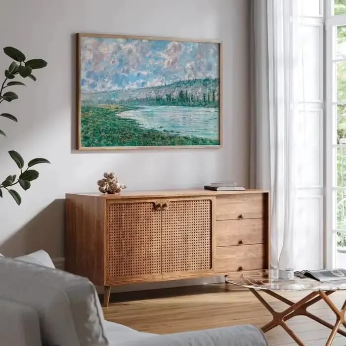 Claude Monet affiche de paysage impressionniste Vintage campagne jardin fleur Nature toile peinture mur Art chambre décor à la maison
