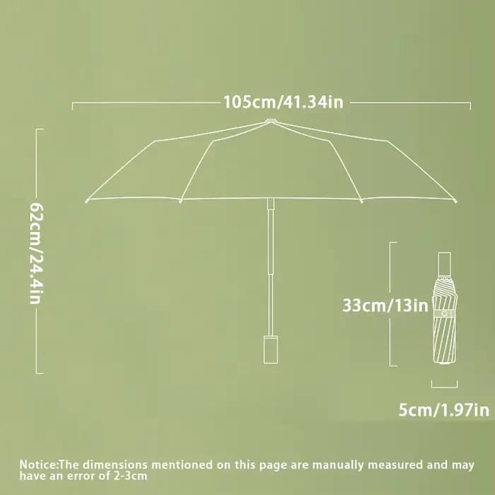 Parapluie automatique élégant – Protection UV