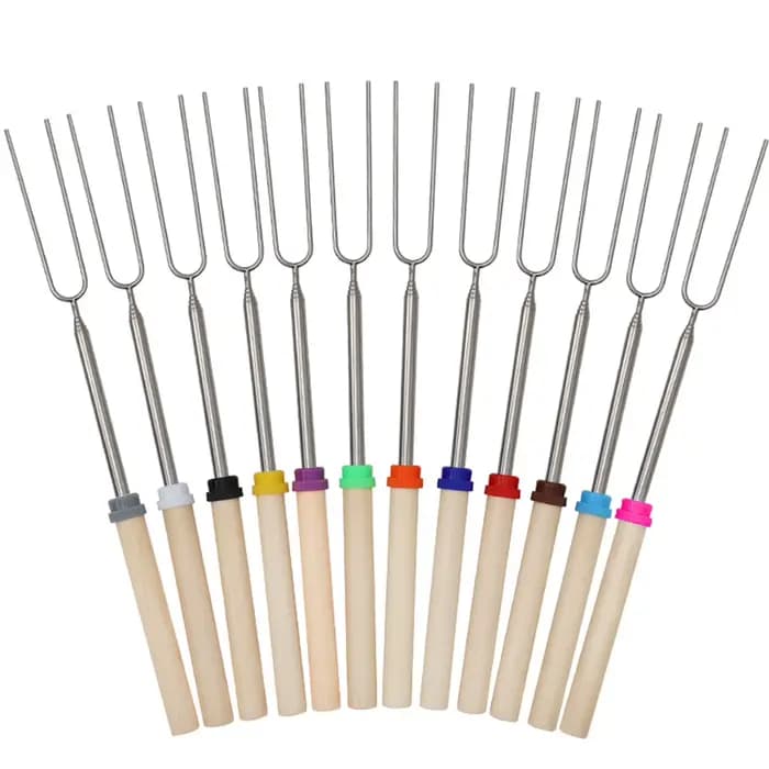 Fourchettes de Barbecue télescopiques réglables