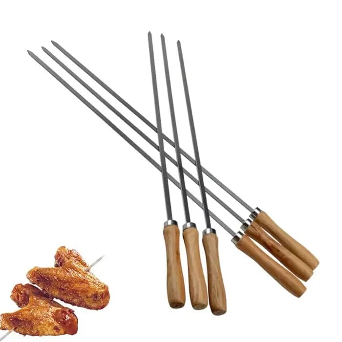 Brochette de Barbecue en acier inoxydable de 42cm