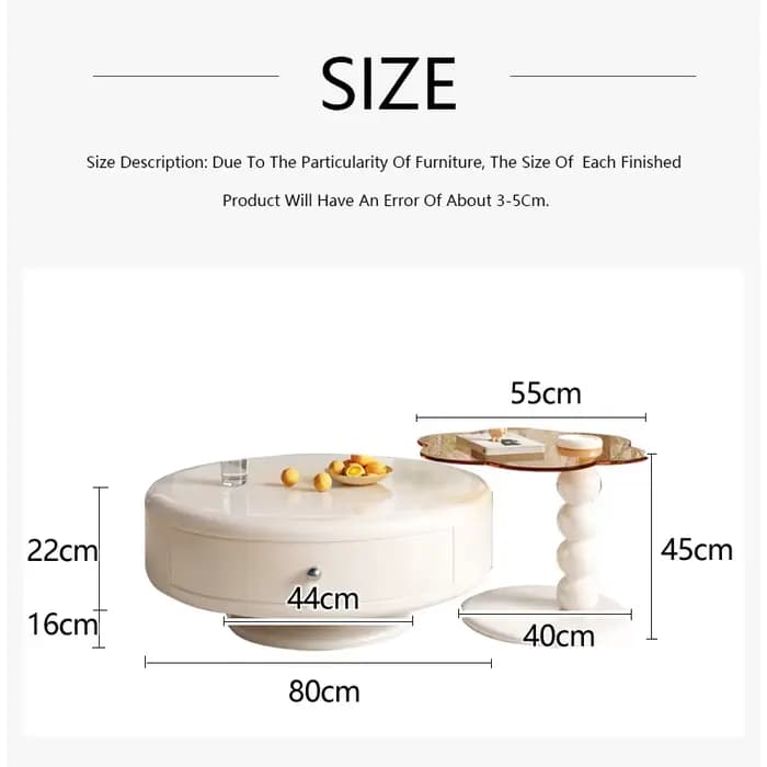 Ensemble de table à thé française ronde