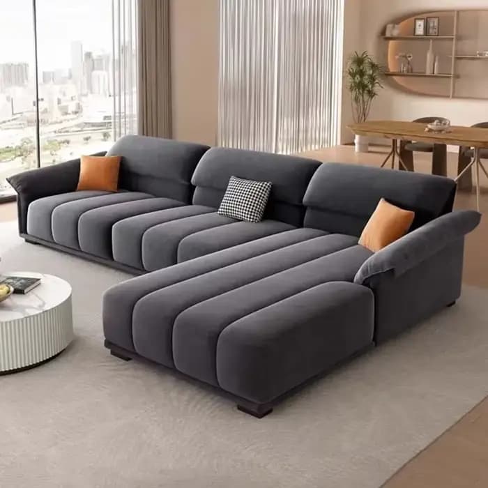 Canapé européen de luxe salon sectionnel minimaliste