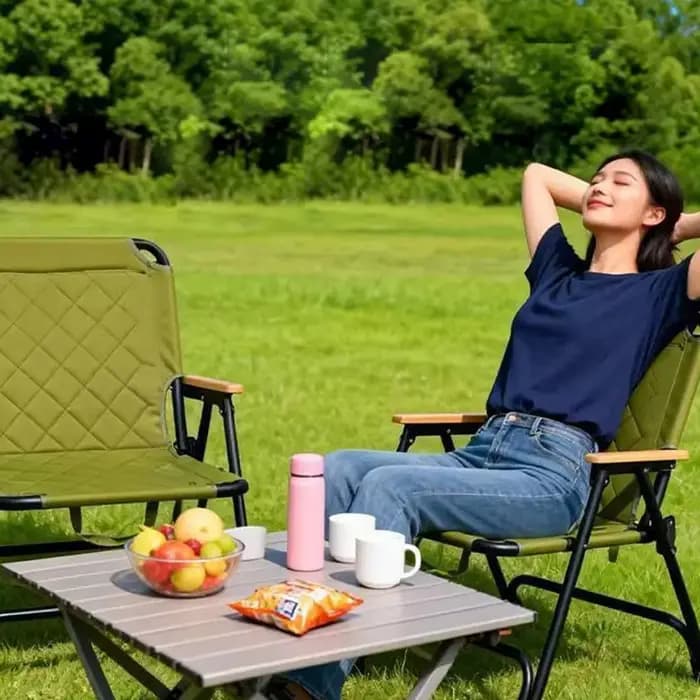 Chaise pliante portable Kemet pour l'extérieur