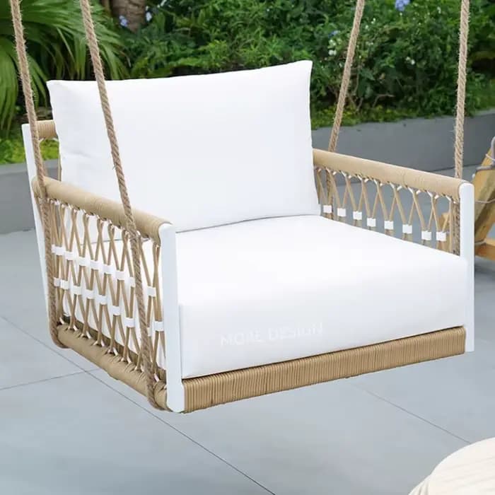 Vente chaude corde meubles de jardin cadre panier chaise en rotin