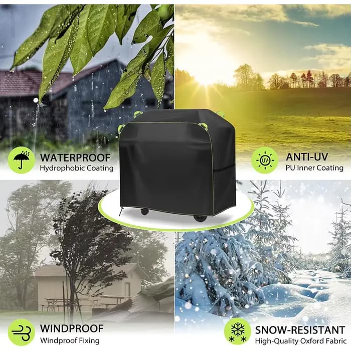 Housse de protection pour barbecue d'extérieur 210D