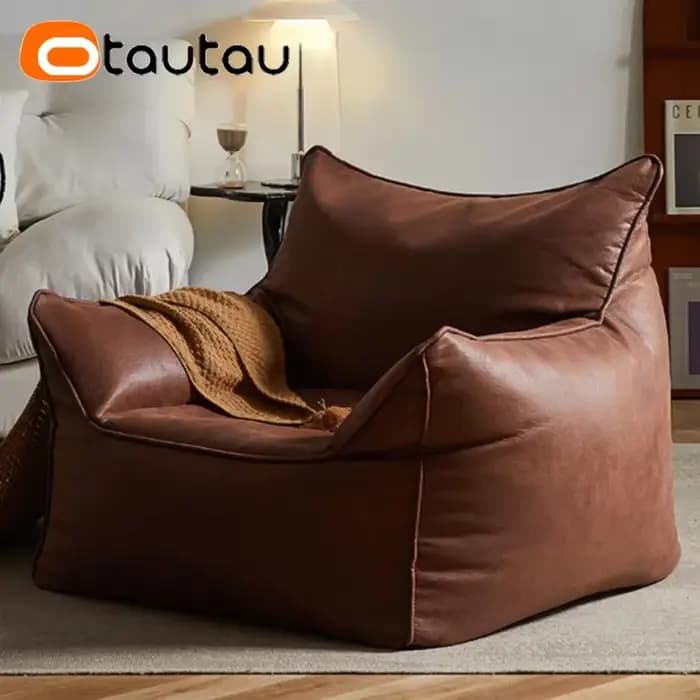 Fauteuil sans cadre en similicuir avec rembourrage en boule EPS