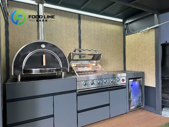Ensemble de cuisine extérieure haut de gamme 2025 résistant aux intempéries – Grilles