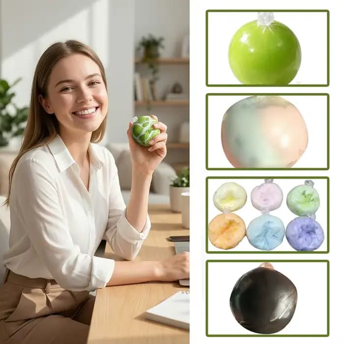 1 pièce Balle sensorielle anti-stress artisanale haut de gamme au chocolat matcha menthe, jouet de décompression souple à craquer, cadeau