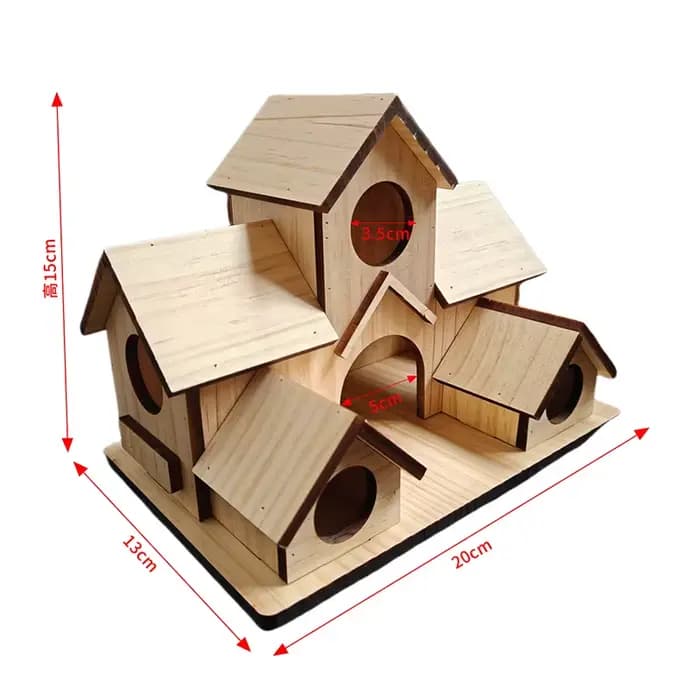 Maisons à oiseaux, grande maison à oiseaux pour jardin
