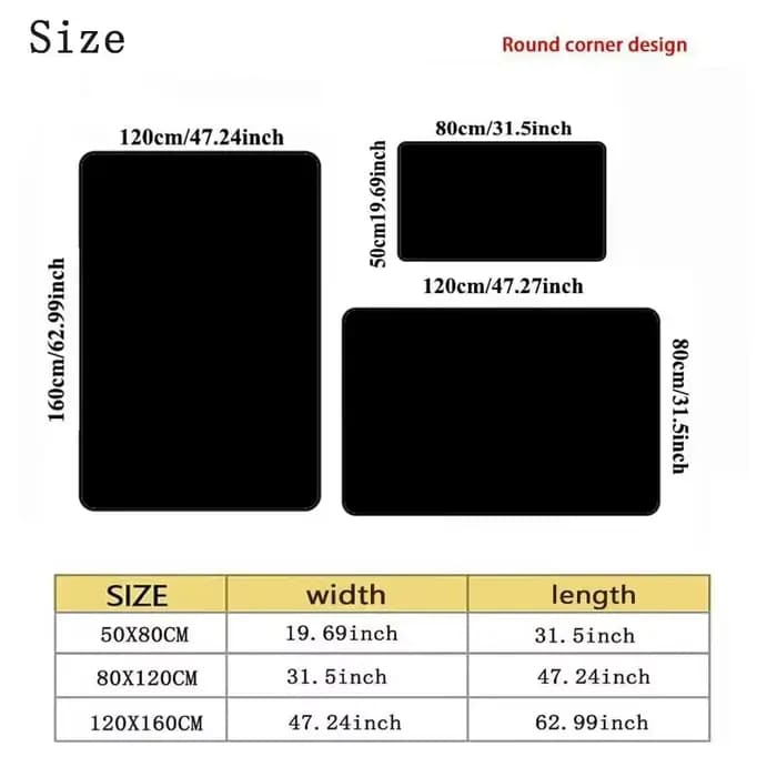 Tapis noir de Style bohémien, résistant aux taches, turc, pour salon, chambre à coucher, Table basse, cadeau, décoration de maison à la mode